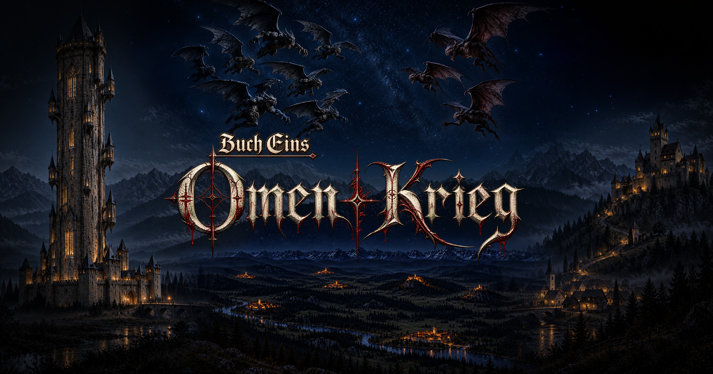 Titelbild von Buch Eins: Omen-Krieg